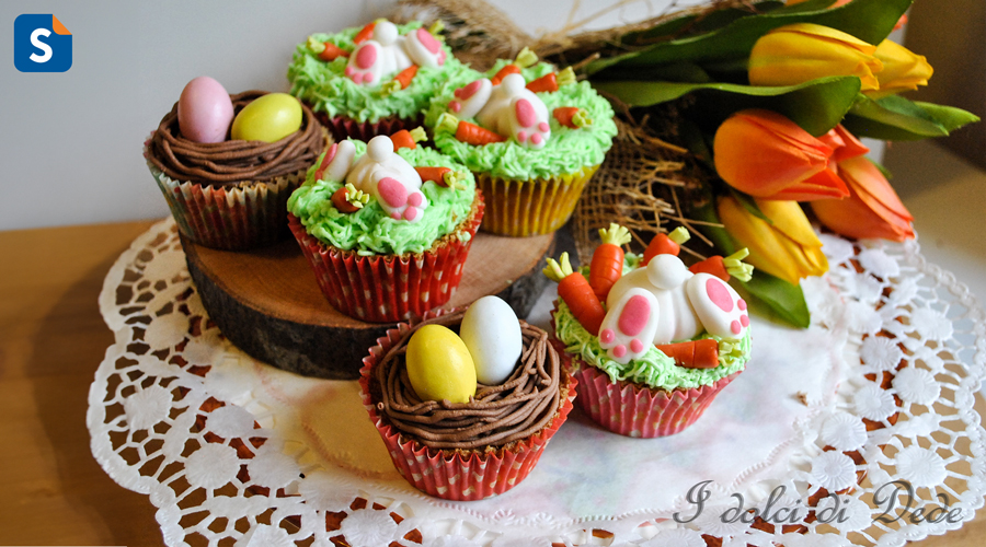 Decorar cupcakes de Pascua